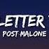 Post Malone Love Hate Letter To Alcohol Lyrics