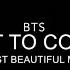 BTS Yet To Come The Most Beautiful Moment Alto Saxophone Sheet Music