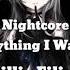 Everything I Wanted Nightcore Lyrics Billie Eilish