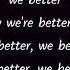 Fifth Harmony Better Together Lyrics