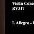 Antonio Vivaldi Violin Concerto In G Minor Op 12 No 1 RV 317