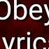 Bring Me The Horizon Obey With YUNGBLUD Lyrics