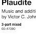 Plaudite Plaudite Omnis Terra By Victor C Johnson Score Sound