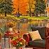 Cozy Fall Porch Ambience Jazz Relaxing Music Smooth Jazz Instrumental Warm Fireplace For Work