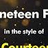 The Courteeners Not Nineteen Forever Karaoke Version From Zoom Karaoke