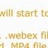 How To Convert Webex File To MP4