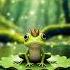 AI Generated Frog Princess A Fairytale Moment By Sora OpenAI