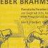 Varianten über Das Lied Wie Einst Lili Marleen Von Norbert Schulze Johannes Brahms