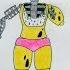 How To Draw Ignited Toy Chica FNaF Как нарисовать Игнайтед Той Чику ФНаФ