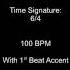 Metronome 6 4 100BPM W 1st Beat Accent