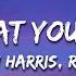 Calvin Harris Rihanna This Is What You Came For Lyrics