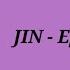 BTS JIN Epiphany Easy Lyrics