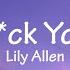 Lily Allen Fck You Lyrics Amelia Clarke Cover 13