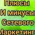 Плюсы и минусы сетевого маркетинга