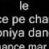 Dance Pe Chance Lyrics