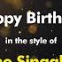 Piano Singalong Happy Birthday Karaoke Version From Zoom Karaoke