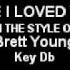 Like I Loved You In The Style Of Brett Young Karaoke With Lyrics