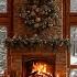 Cozy Christmas Ambience With Christmas Jazz Instrumental Music Snowfall Fireplace Sounds To Relax