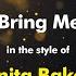 Anita Baker You Bring Me Joy Karaoke Version From Zoom Karaoke