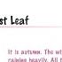 The Last Leaf Class 9 Chapter 7 NCERT English Audiobook