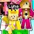 AHORA SOMOS 3 EN 1 BLOQUE MINECRAFT CASI NADIE SOBREVIVE RETO Con Ela Y Lyna Sandra Cires Play