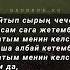 Айзада Султанова Таарындым сага бул ирет текст