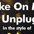 A Ha Take On Me MTV Unplugged Karaoke Version From Zoom Karaoke