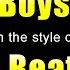 The Beatles Boys Karaoke Version With Lyrics HD Vocal Star Karaoke