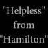 Helpless Hamilton Julietcovers