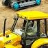 Police Car JCB Excavator Construction Vehicles Catch Thief Toy For Kids