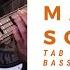 Ma Soeur Clara Luciani Bass Guitar Tutorial With Tab On Screen