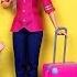 AIRPORT Elsa And Anna Toddlers Vacation Check In Baggage Suitcases Shopping Barbie