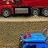 Rescue The Truck From The Pit With Excavator And Crane Truck Police Car Toy Stories Mega Trucks