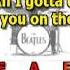 All Ive Got To Do Beatles Best Karaoke Instrumental Lyrics Chords Cover