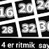 4 Er 4 Er Ritmik Sayma 4er4er 40 A Kadar Ritmik Sayma 4 Dk Kesintisiz 4 Er 4 Er Ritmik Sayma