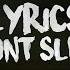 Sarcastic Sounds I Don T Sleep Unofficial Lyrics Video