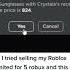 Selling My Roblox Limited For 5 Robux