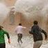 People Are Running Away In Panic From Huge Rocks From The Sky Huge Hail Serbia