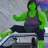 Hulk VS She Hulk VS Old Car