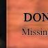 Don Williams Missing You Missing Me