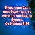 Итак если Сын освободит вас то истинно свободны будете От Иоанна 8 36Иисуссвободамания