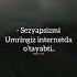 Sen Meni Shunchaki Yaratganing Yo Q Shunchaki Yashashni Men Odat Qildim Qurontv Ibrat Maruzalar