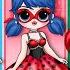 Elsa Peach Wednesday Ladybug Become Princess DIY Paper Dolls Fashion