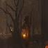 Halloween Spooky Ambience Haunted Houses Village Rainy Halloween