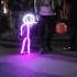 People Freak Out When They See A Kid In A Glowy Zoey LED Stickman Suit Halloweencostume