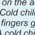 Stevie Wonder Cold Chill Lyrics