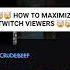 HOW TO INCREASE TWITCH VIEWERS Shorts