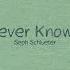 Seph Schlueter Never Known Lyric Video