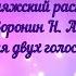 Трисвятое Свияжский распев Воронин Н А для двух голосов альт