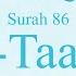 Quran Tajweed 86 Surah At Tariq By Asma Huda With Arabic Text Translation And Transliteration